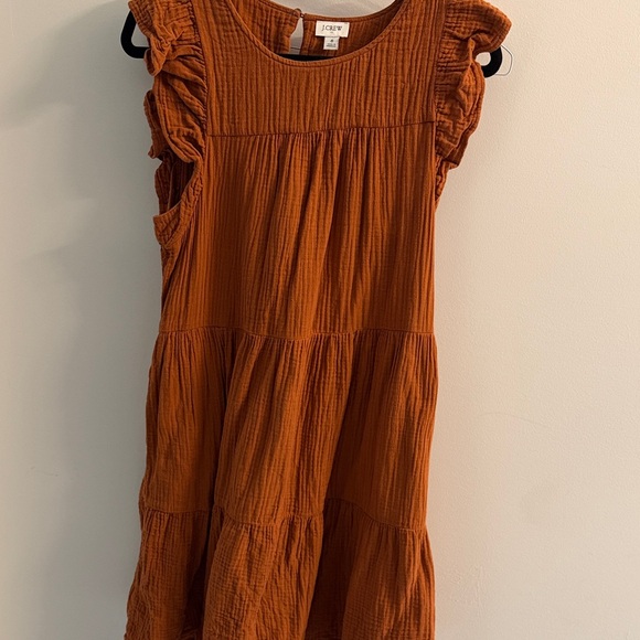 J. Crew Dresses & Skirts - J. Crew size M Rust Ruffle gauze  Dress